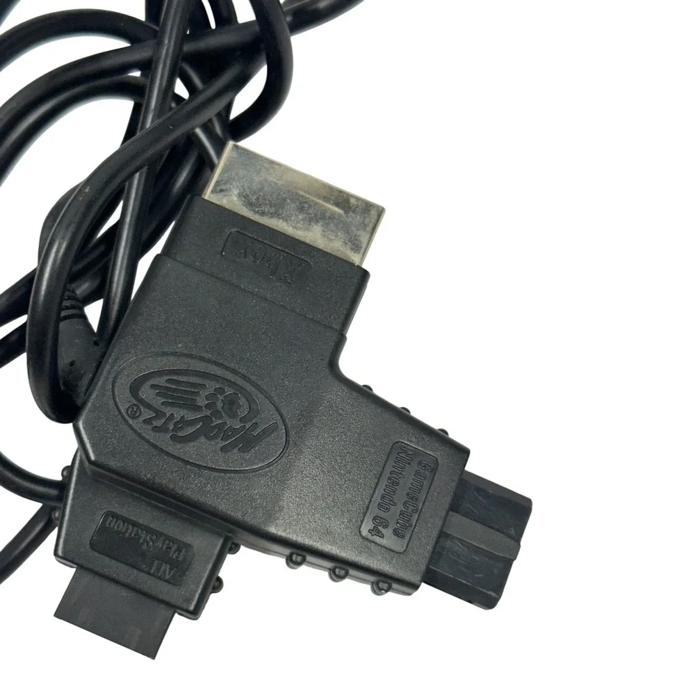 Mad Catz Universal RF Adapter 6004 for Xbox PlayStation N64 GameCube Black